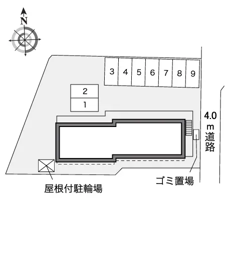 ★手数料０円★仙台市青葉区鷺ケ森２丁目　月極駐車場（LP）